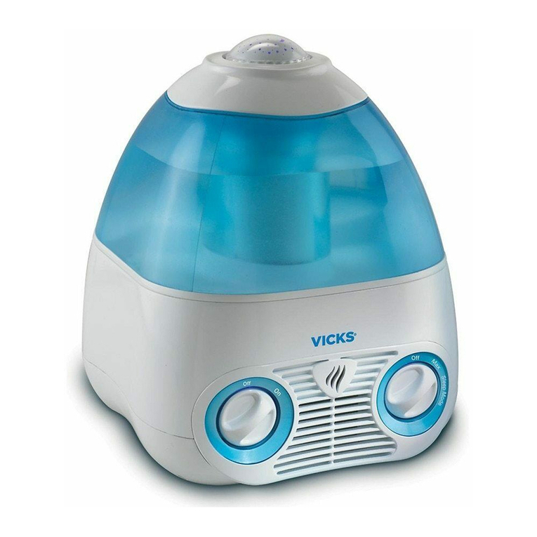 Vicks V3700 series use and care manual