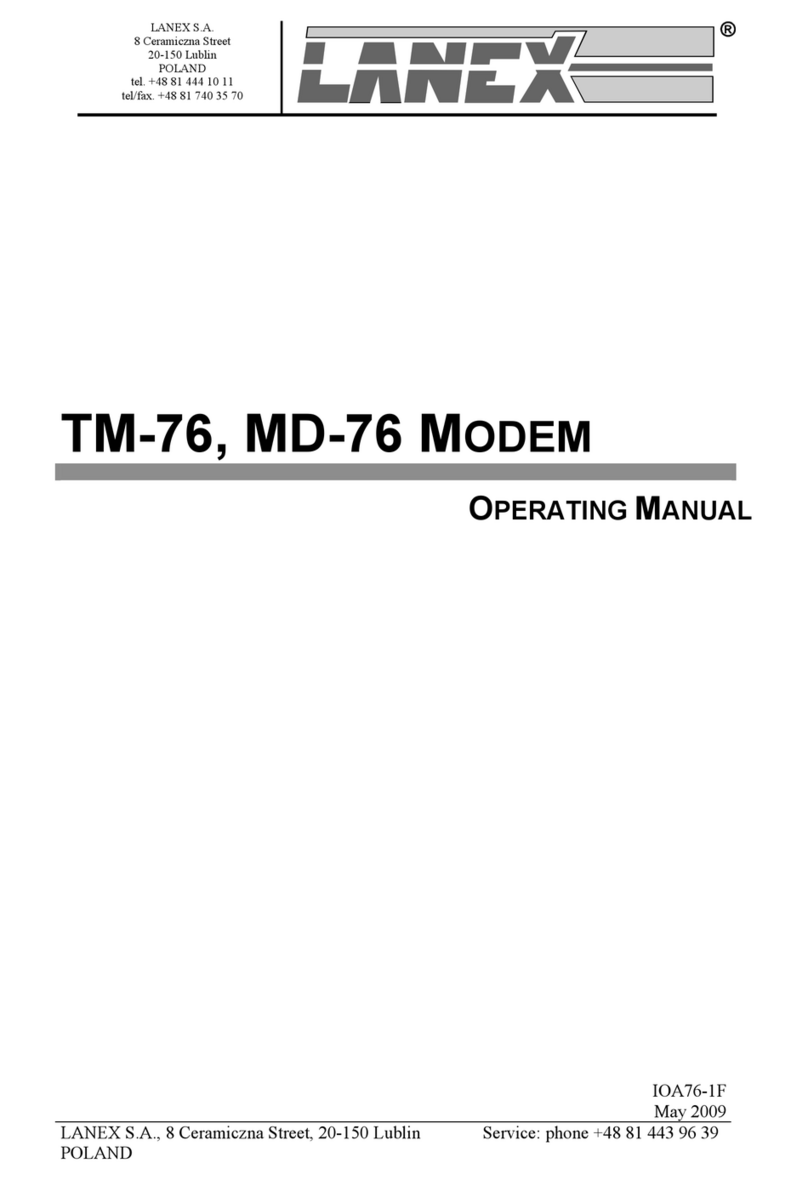 Lanex TM-76 operating manual