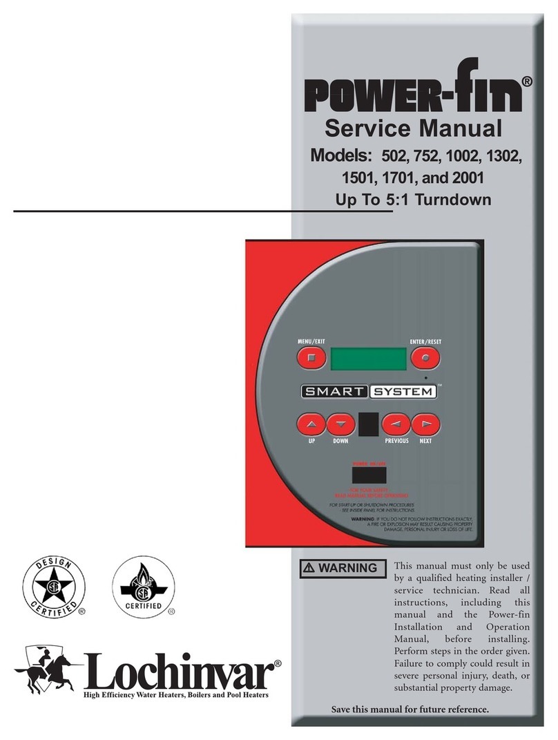 Lochinvar Power-fin 502 Service manual