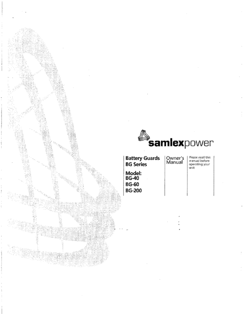 Samlexpower BG-40 User manual