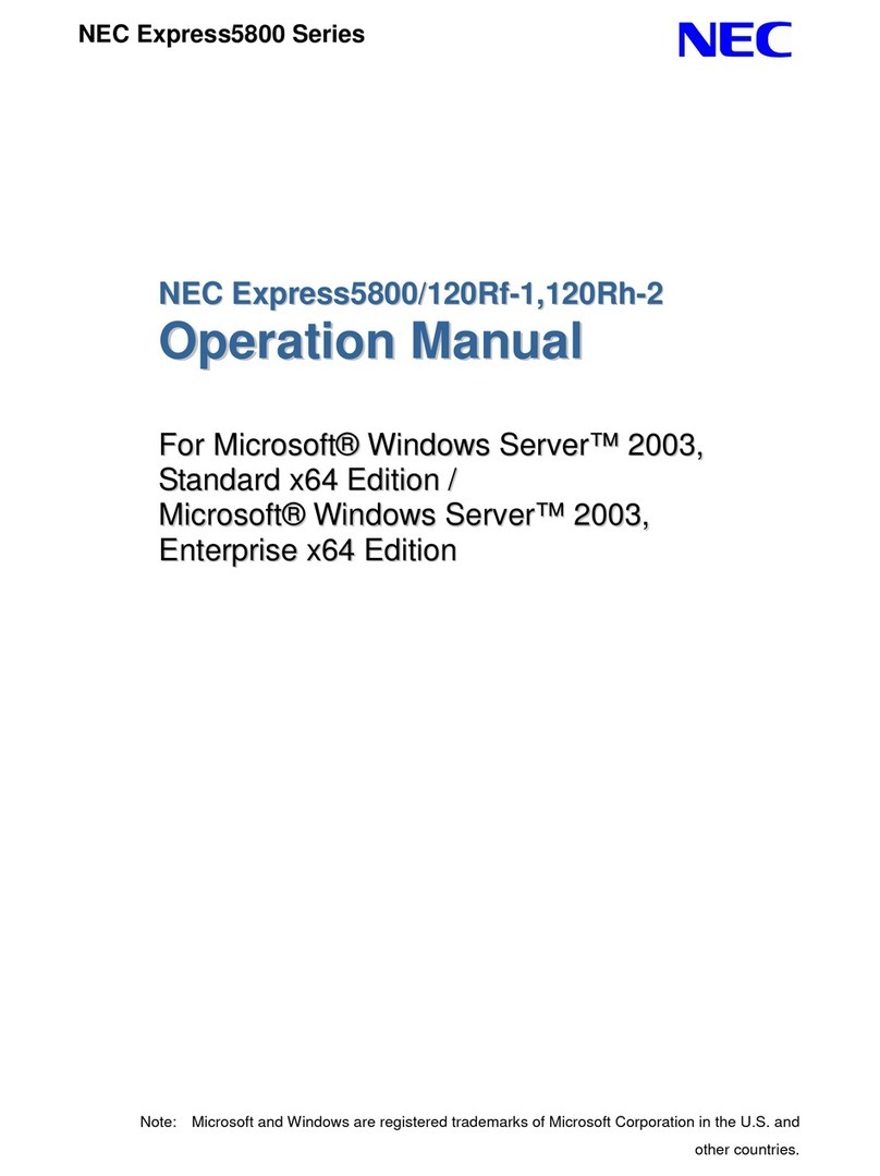 NEC Express5800/120Rf-1 User manual