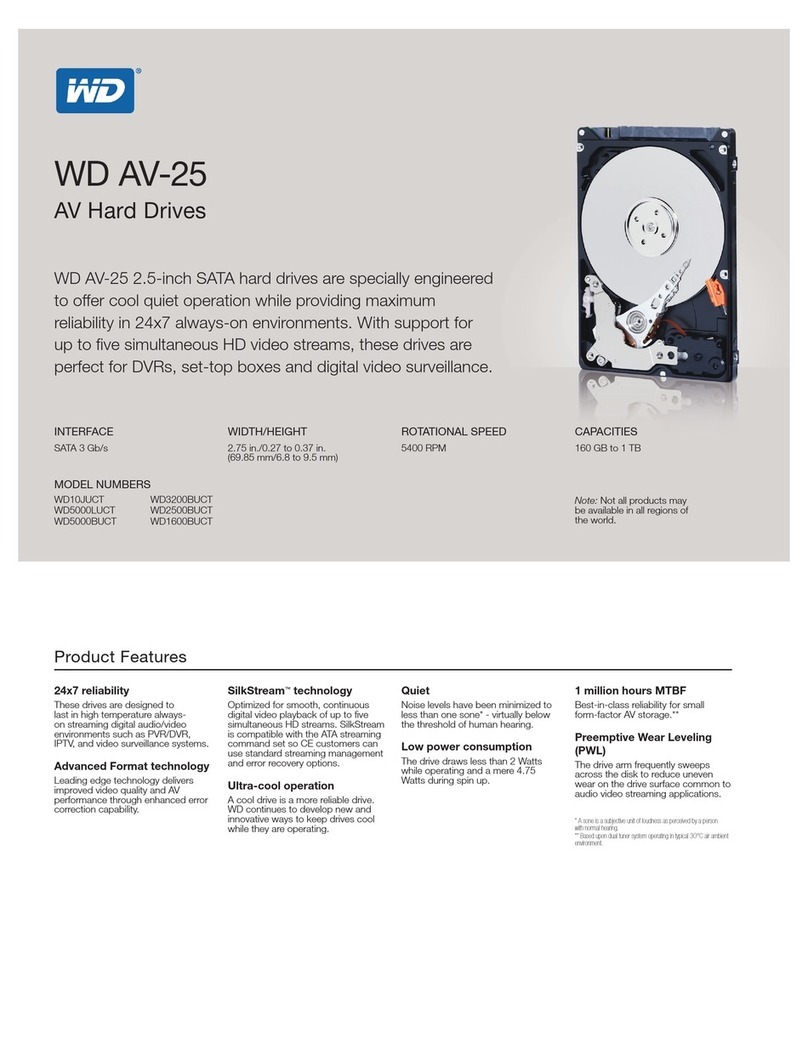 Western Digital WD5000LUCT User manual Western Digital WD5000LUCT User manual