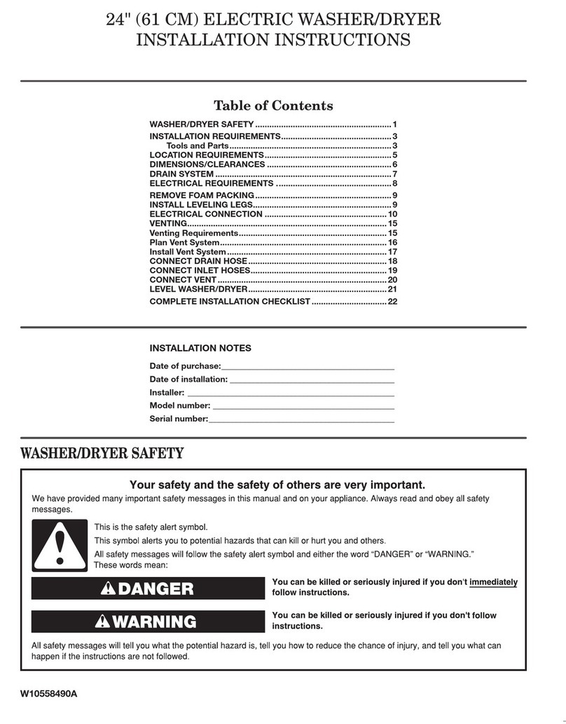 Whirlpool W10558490A installation instructions Whirlpool W10558490A installation instructions