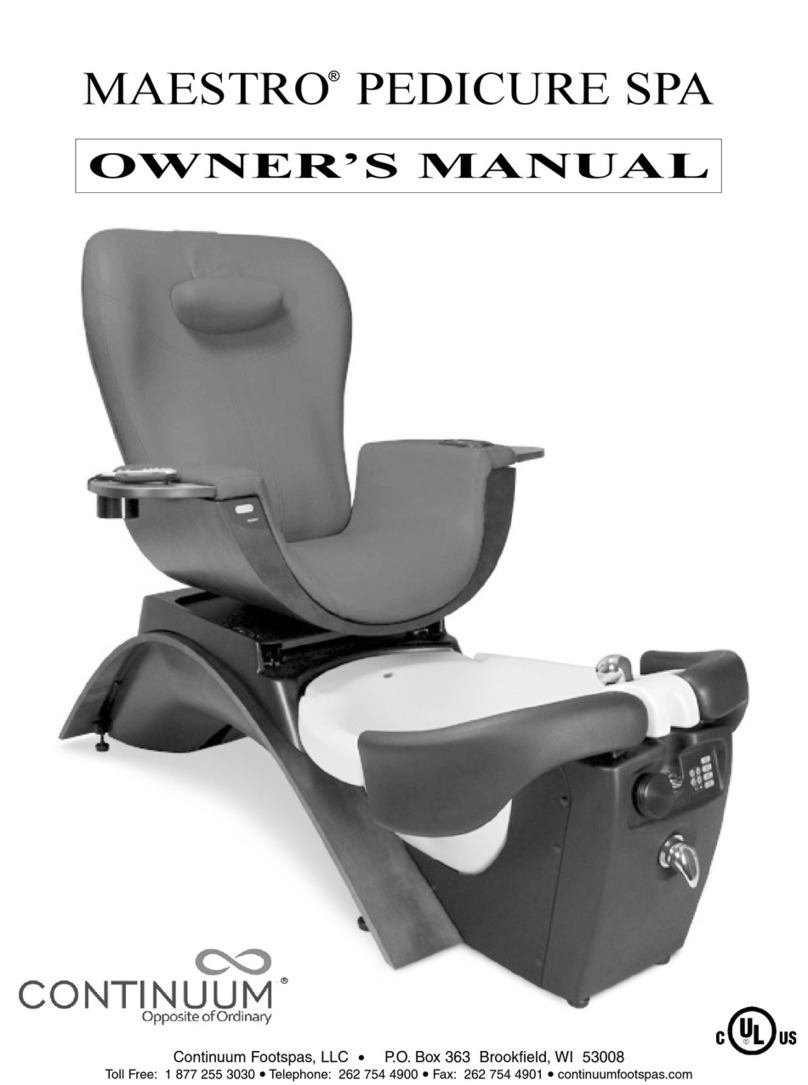Continuum Footspas MAESTRO owner's manual