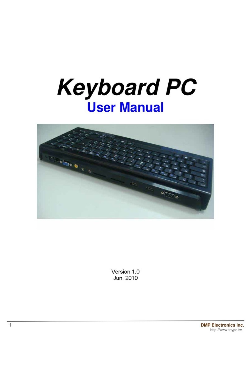 DMP Electronics Keyboard PC user manual