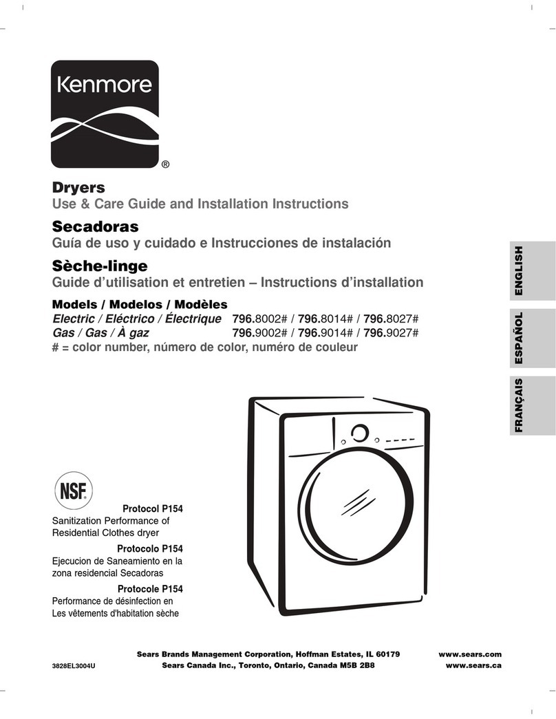 Kenmore 796.8002 Series User manual