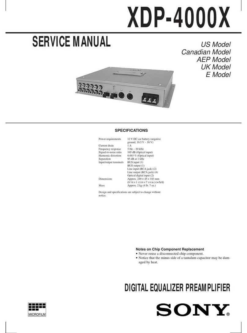 Sony XDP-4000X Operating Instructions (primary... Service manual Sony XDP-4000X Operating Instructions (primary... Service manual