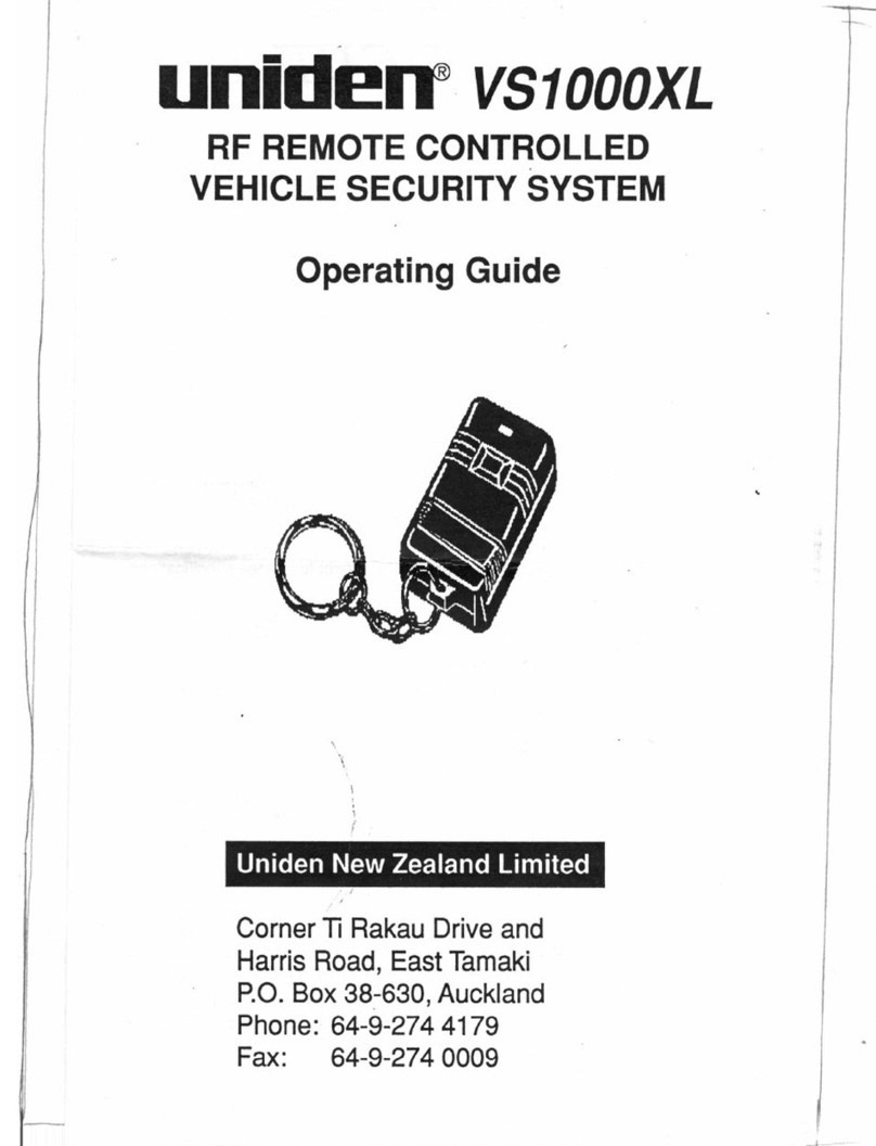 Uniden VS1000XL operating guide