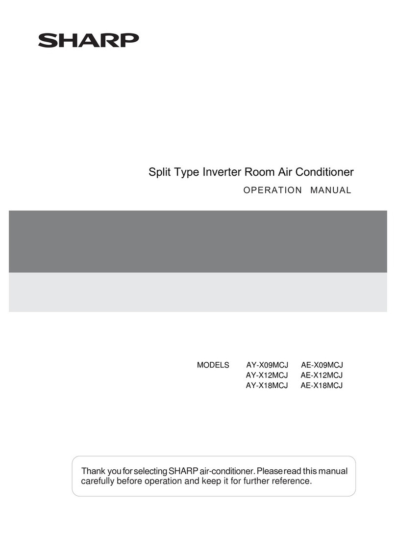 Sharp AY-X09MCJ User manual