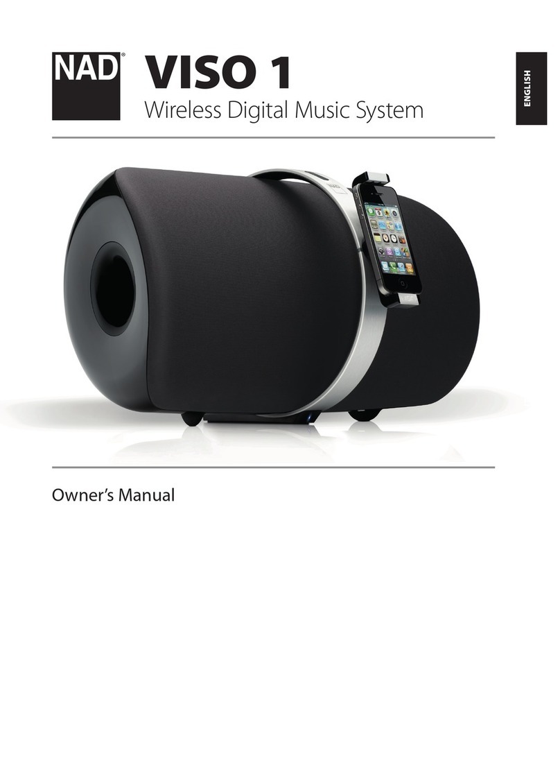 NAD VISO 1 owner's manual