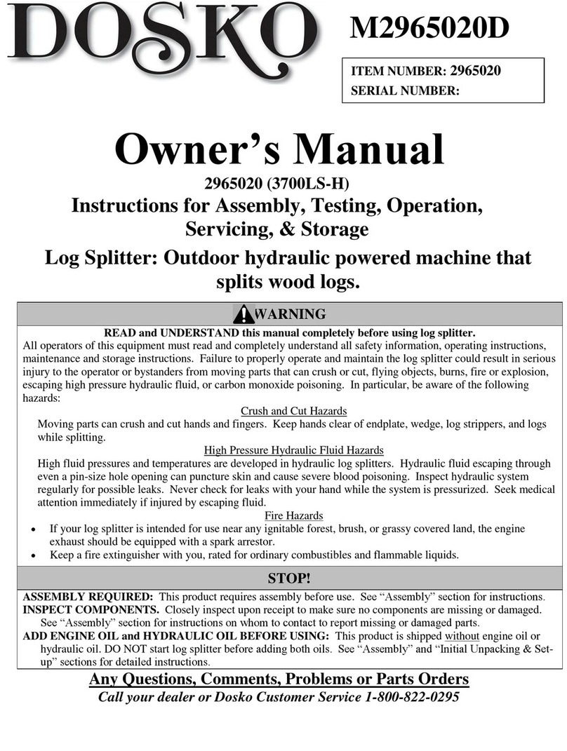 DOSKO M2965020D owner's manual