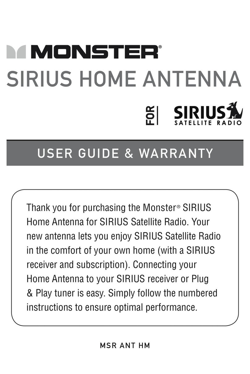 Monster SIRIUS User guide & warranty