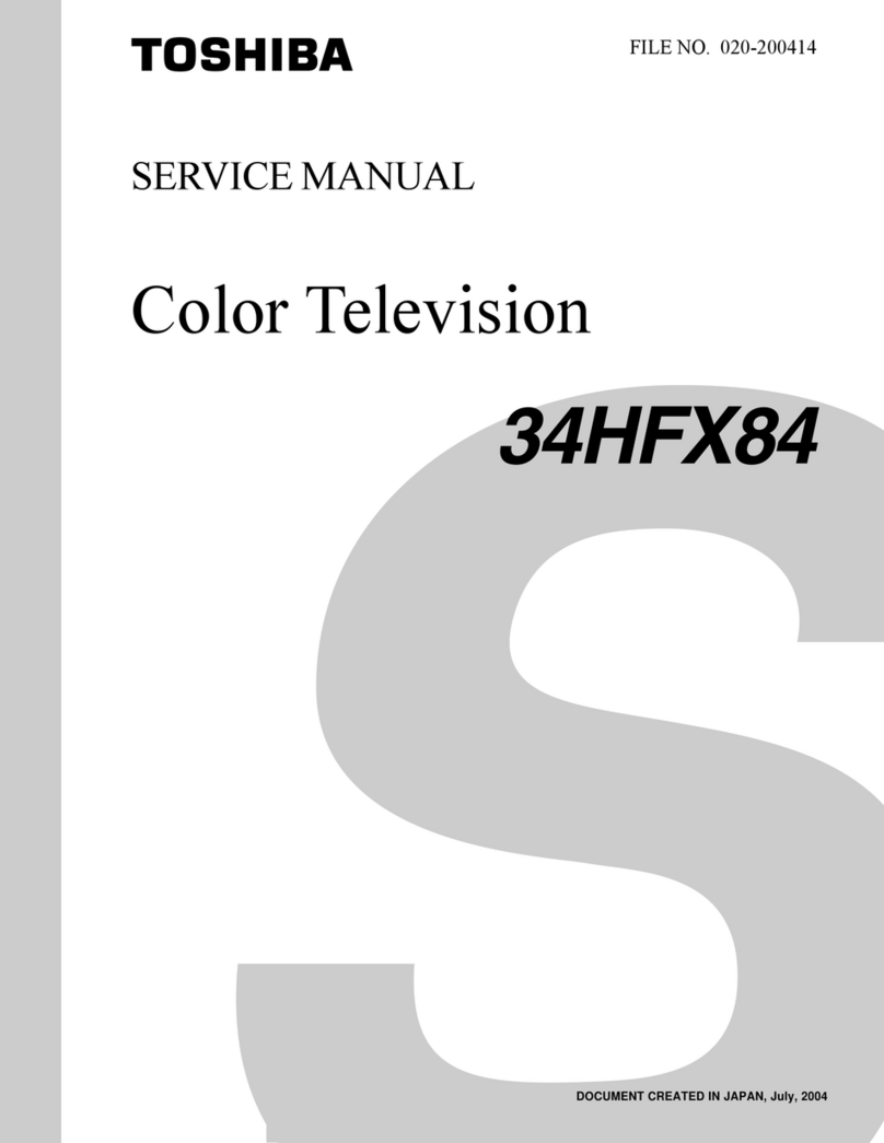 Toshiba 34HFX84 User manual
