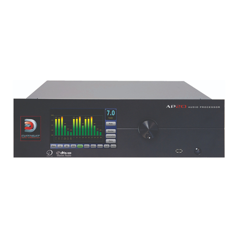 Datasat AP20 Installation and operating guide Datasat AP20 Installation and operating guide