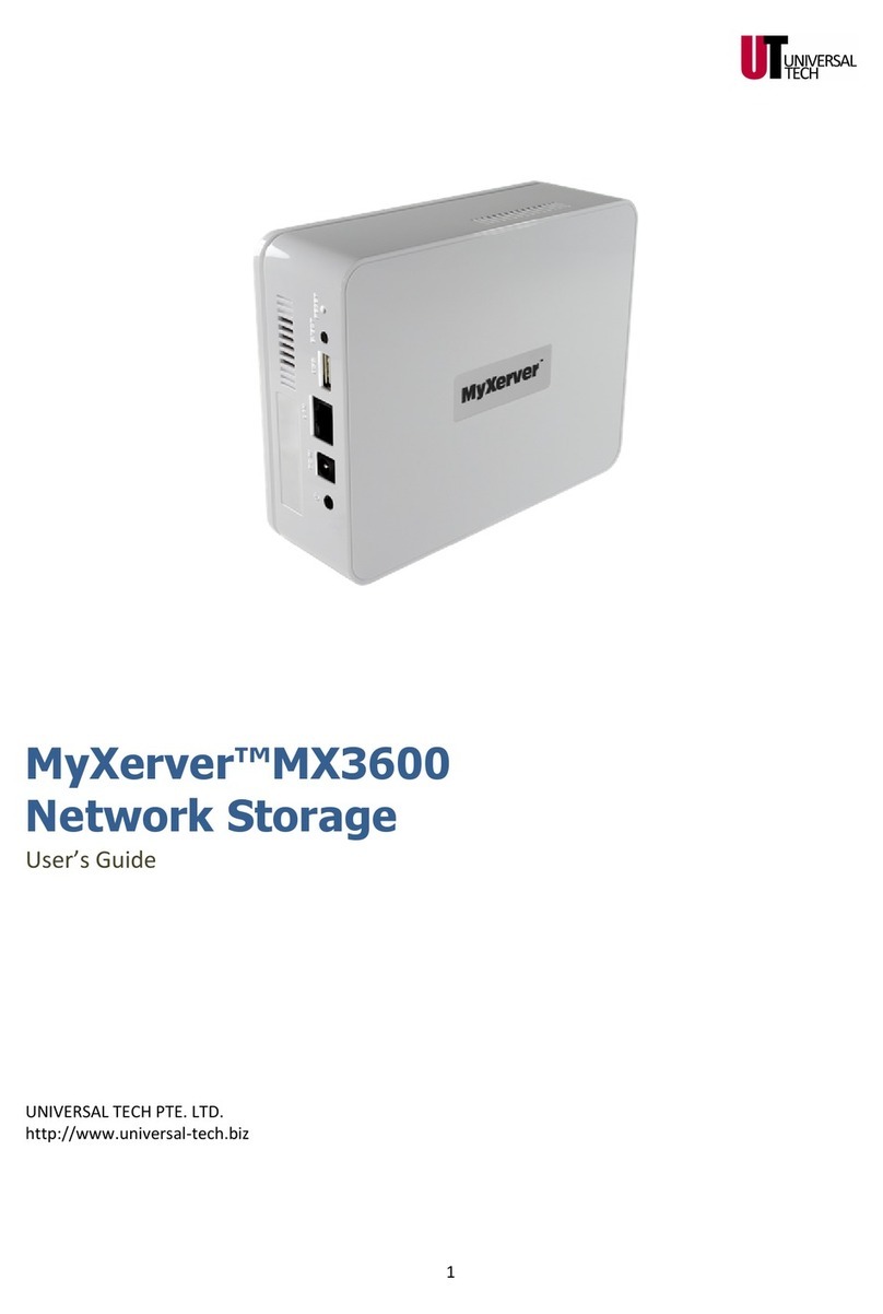 UNIVERSAL TECH MyXerver MX3600 User manual