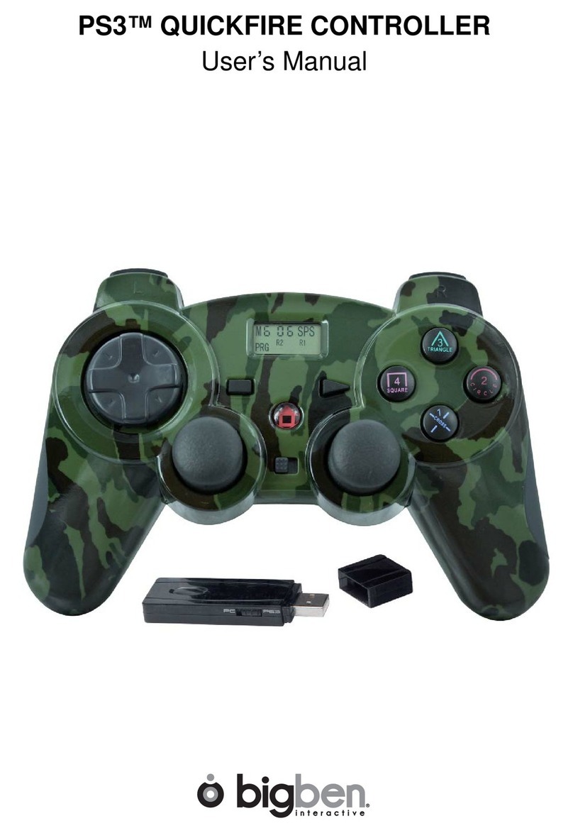 Bigben PS3 QUICKFIRE CONTROLLER user manual