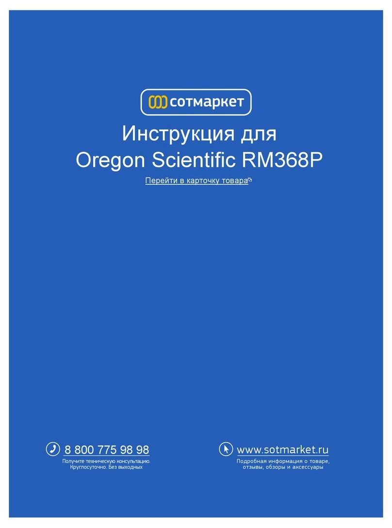 Oregon Scientific RM368P user manual