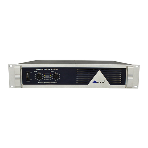 Alto MISTRAL2500 User manual