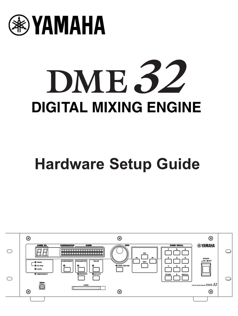 Yamaha DME32 User manual