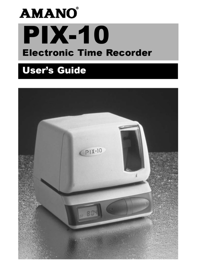 Amano PIX-10 user guide