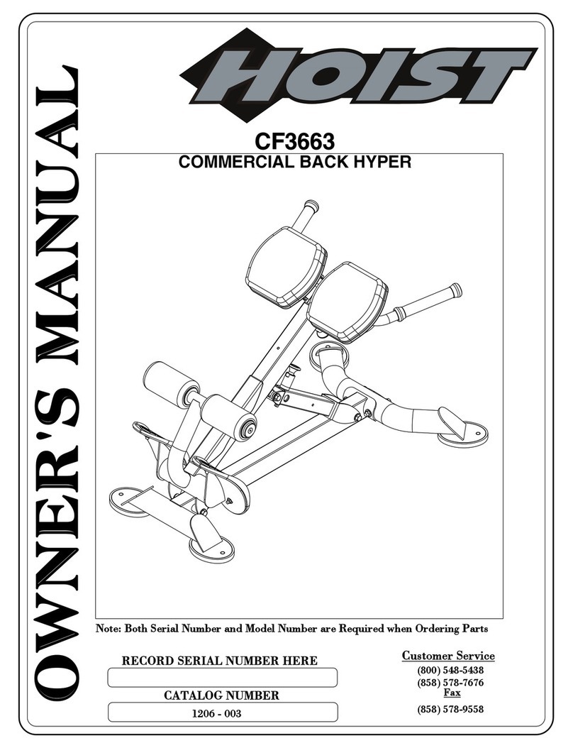 Hoist Fitness CF3663 owner's manual