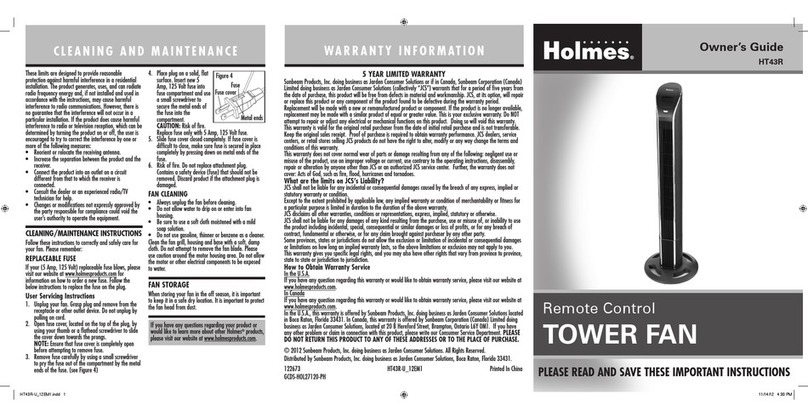 Holmes HT43R owner's guide