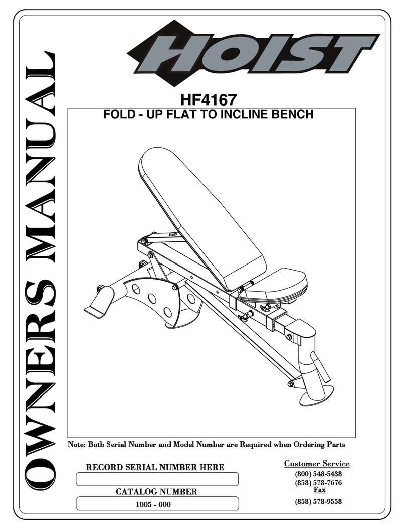 Hoist Fitness HF4167 owner's manual
