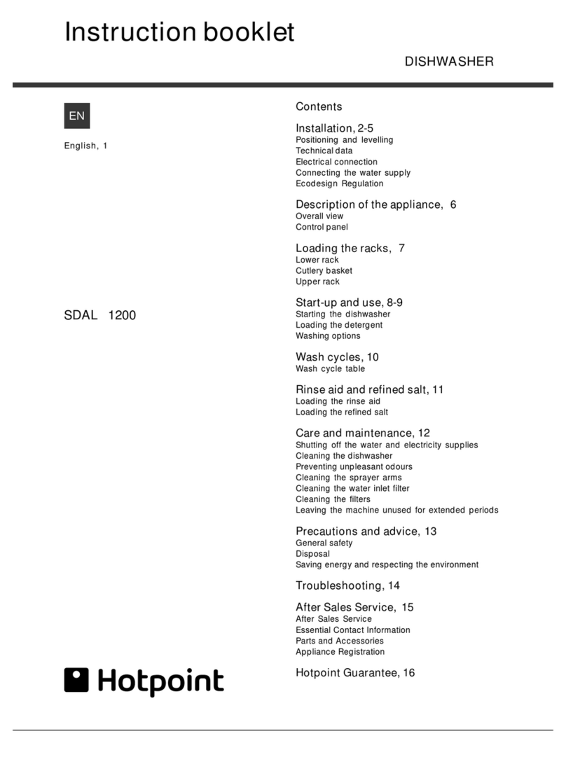 Hotpoint SDAL 1200 User manual