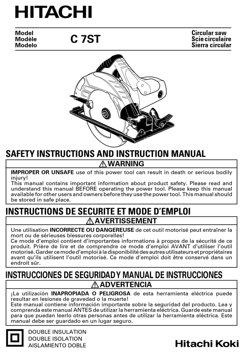 Hitachi C75T Safety instructions and instruction manual