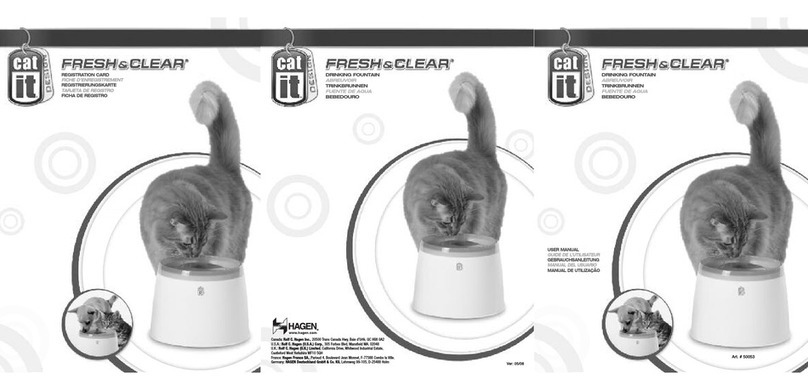 Hagen Fresh & Clear DRINKING FOUNTAIN user manual