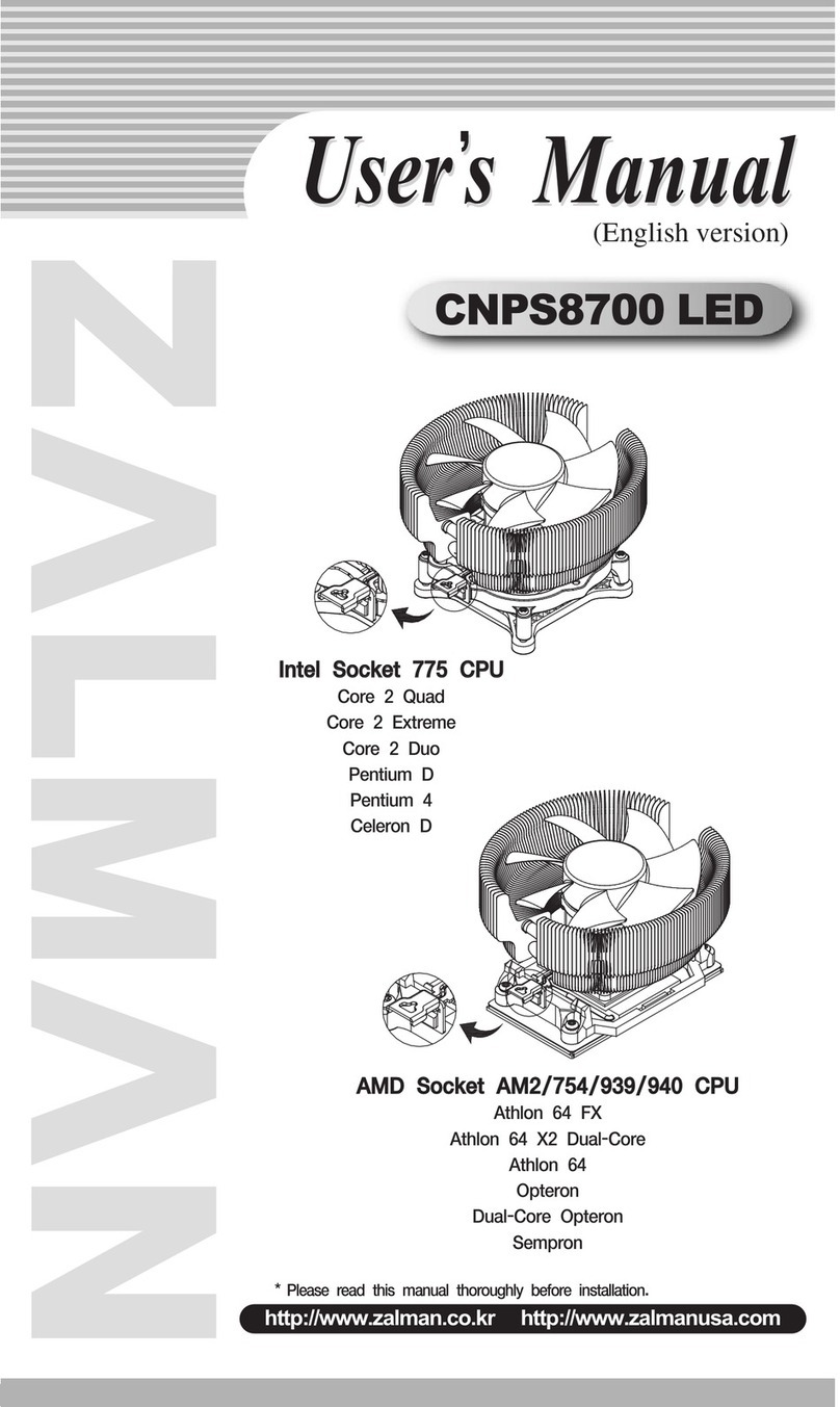 ZALMAN CNPS7500 LED User manual