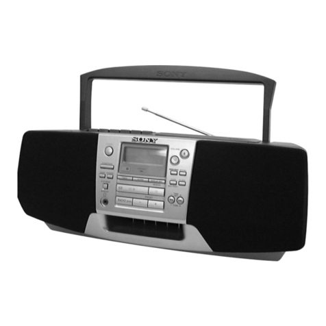 Sony CFD-S38 - Cd Radio Cassette-corder User manual