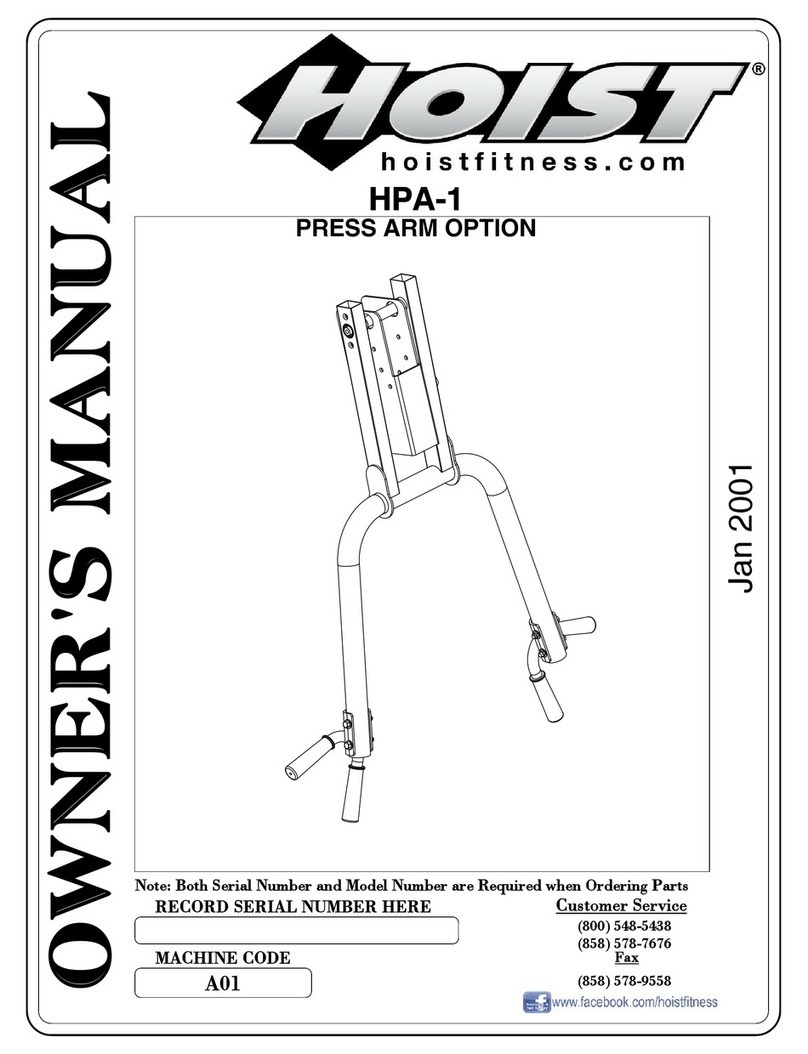 Hoist Fitness HPA-1 owner's manual