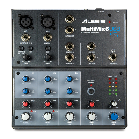 Alesis MultiMix 6 USB User manual