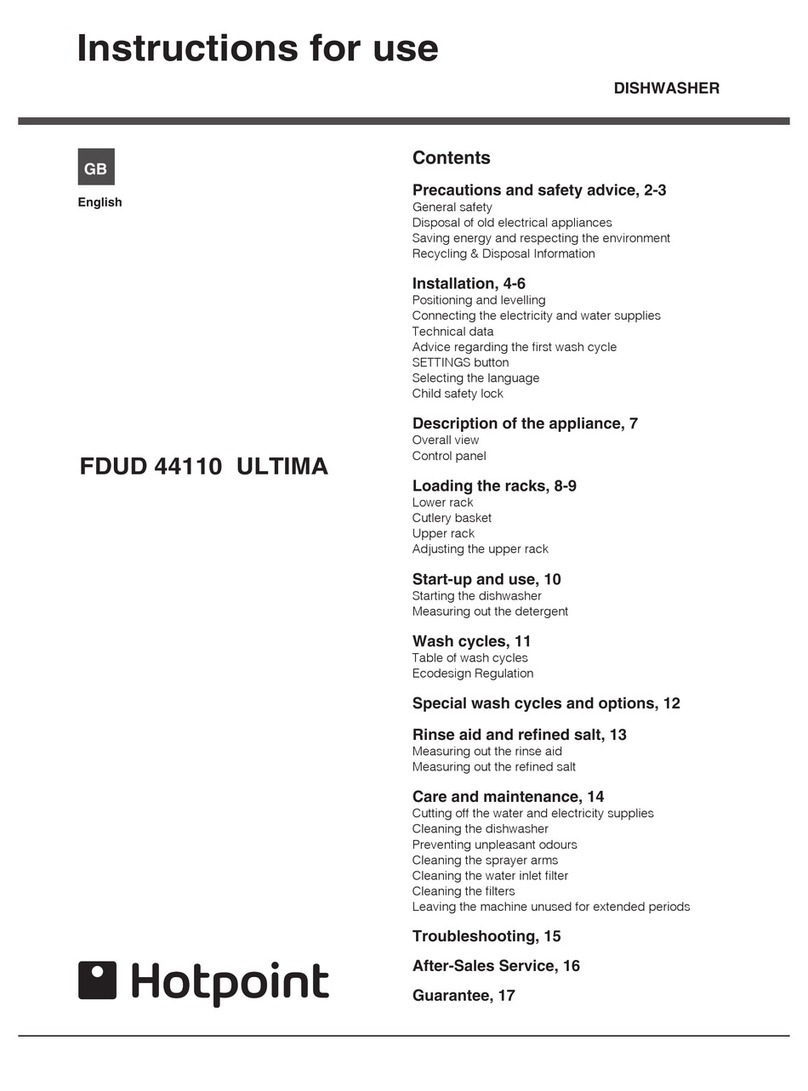 Hotpoint FDUD 44110 Ultima User manual