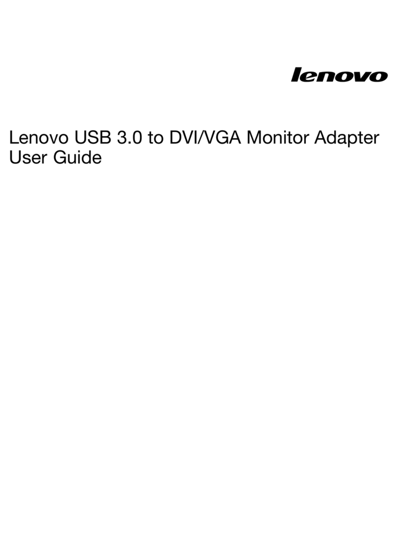 Lenovo USB 3.0 to DVI/VGA Monitor Adapter User manual