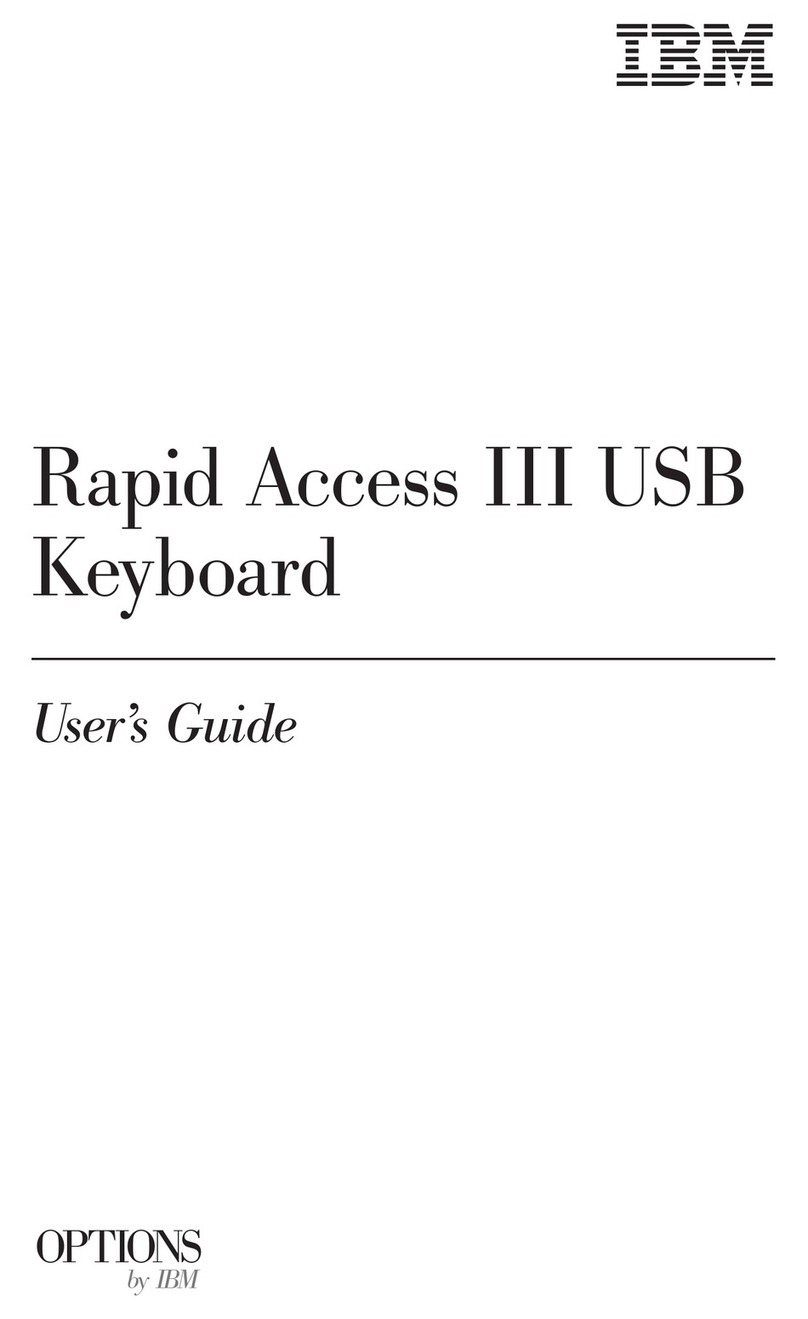 IBM Rapid Access III USBKeyboard user guide