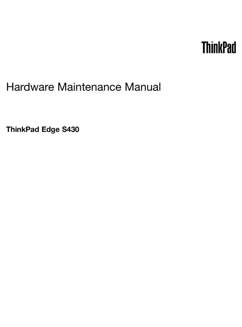 Lenovo ThinkPad Edge S430 Hardware Maintenance Manual