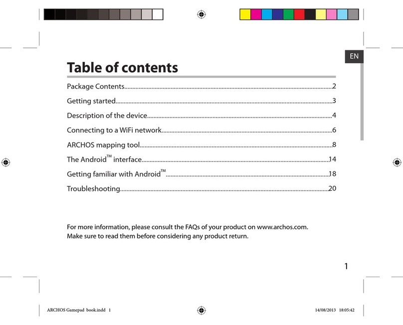 Archos GamePad User manual