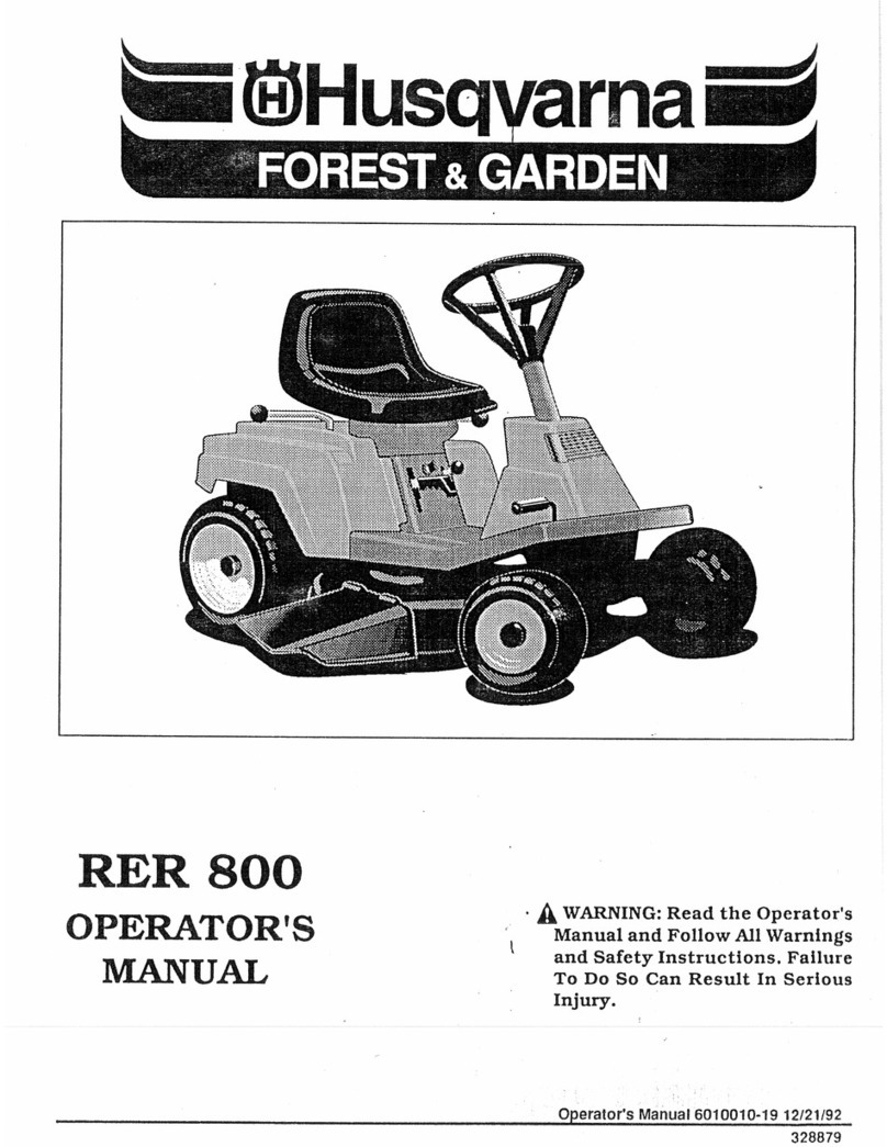 Husqvarna RER 800 Operator's manual