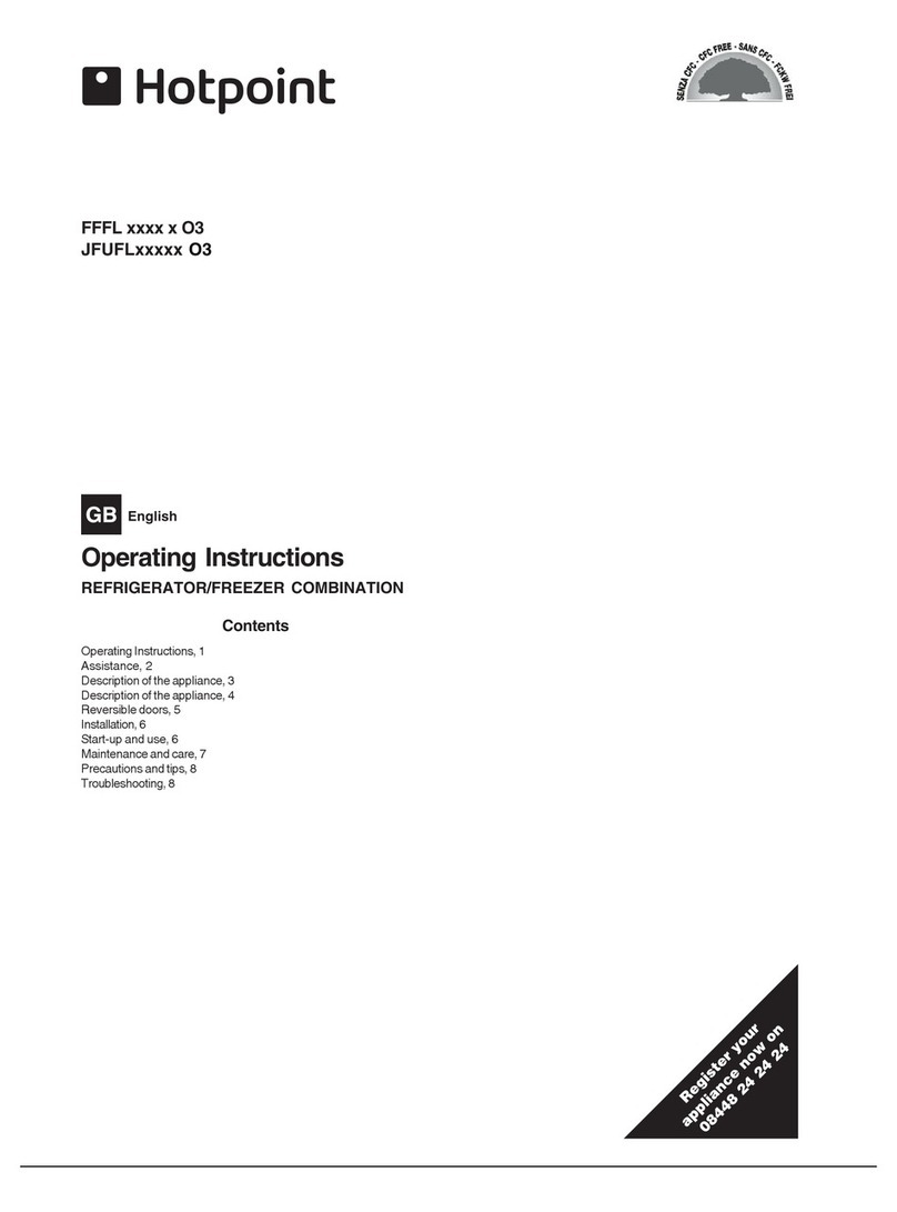 Hotpoint FFFL xxxx x O3 operating instructions