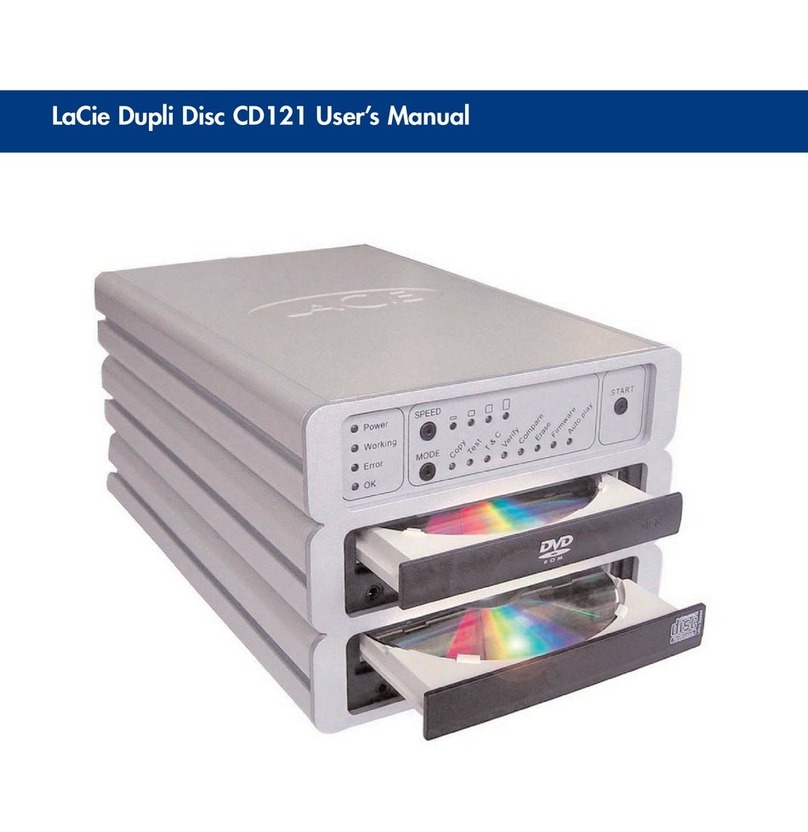 LaCie CD121 User manual