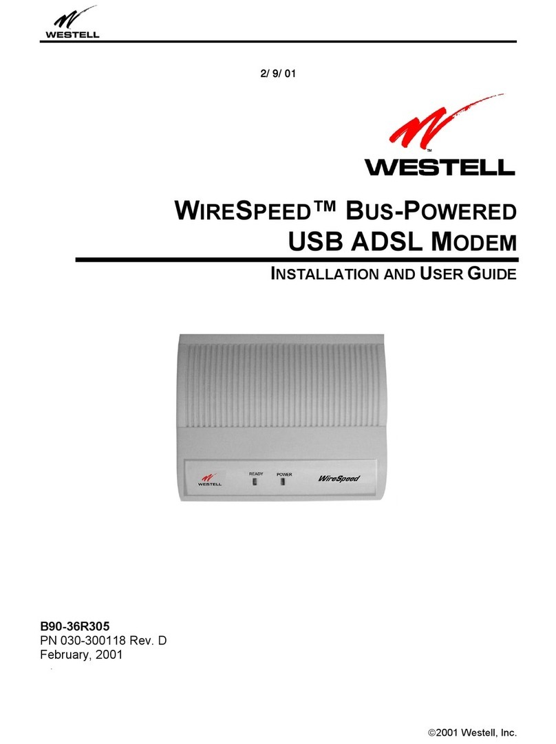 Westell Technologies WIRESPEED B90-36R305 User manual