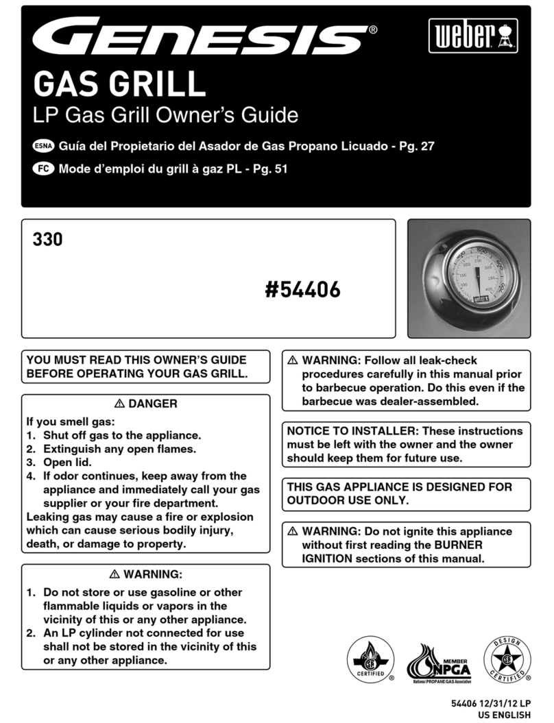 Weber Genesis 54406 owner's guide