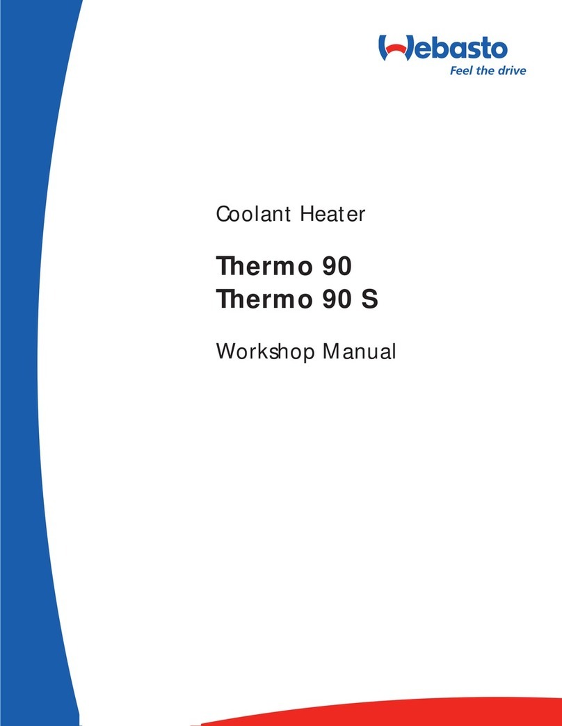Webasto Thermo 90 Instruction manual