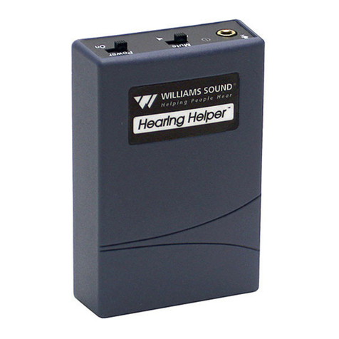 Williams Sound HEARING HELPER TGS PRO 720 Manual and user guide