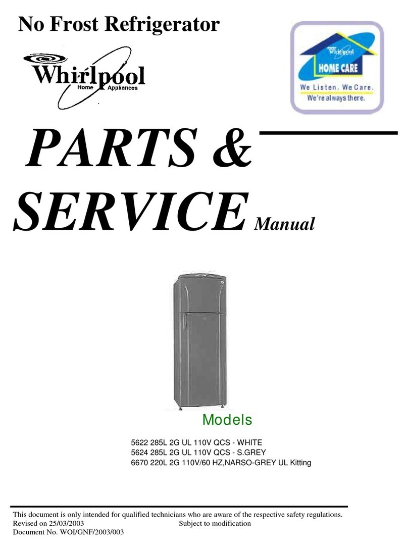 Whirlpool 5622 Parts & service manual