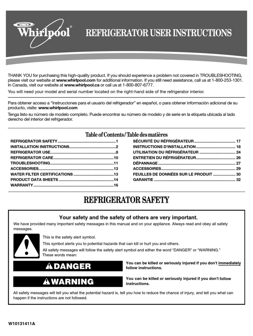 Whirlpool W10131411A User instructions