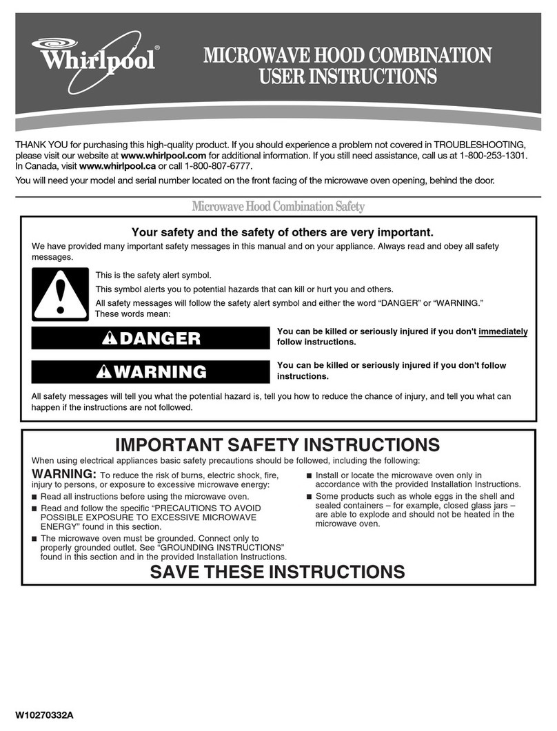 Whirlpool W10270332A User manual