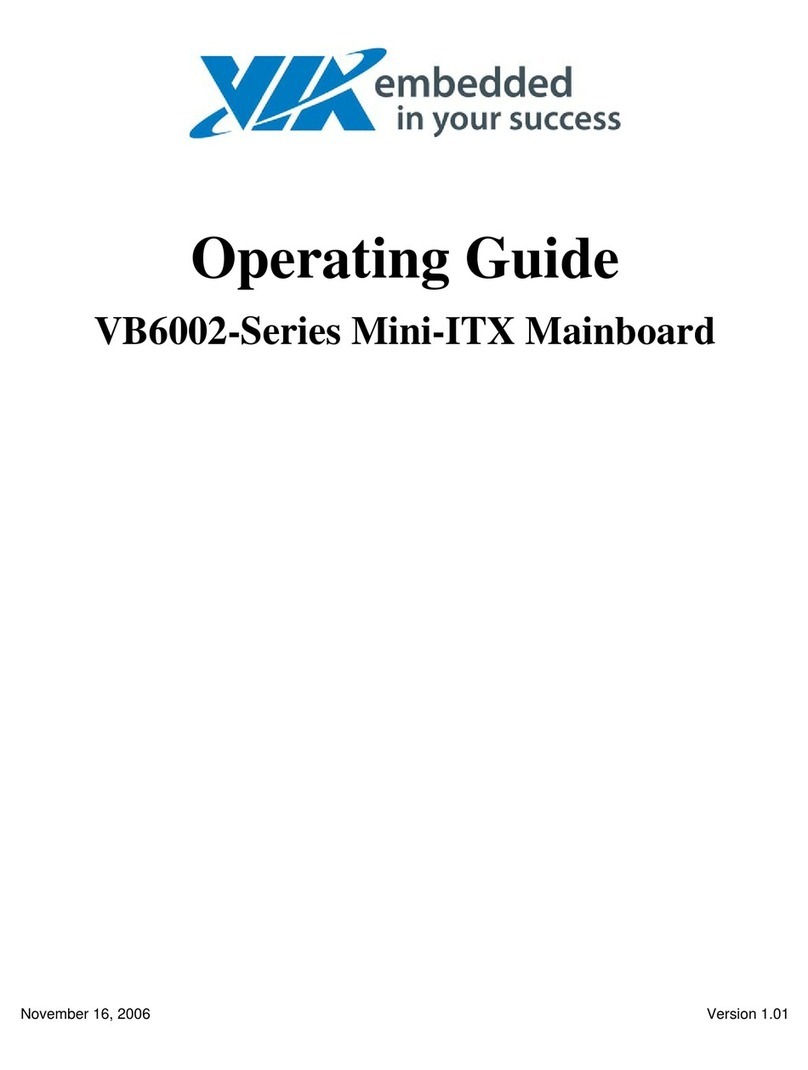 VIA Technologies VB6002 Series User manual VIA Technologies VB6002 Series User manual